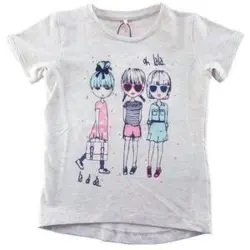 Ny Name it gråmeleret kortærmet T-shirt str. 80