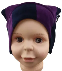 Danefæ lilla velour hue str. 55 cm