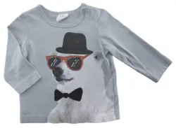 H&M grå langærmet T-shirt str. 62