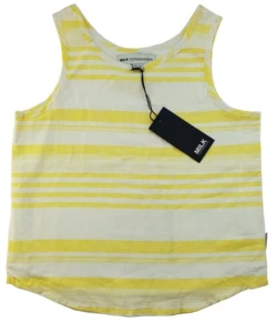 Ny Milk copenhagen lemon/offwhite stribet top