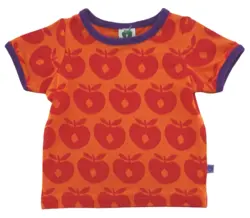 Ny Småfolk orange kortærmet T-shirt str. 56-74