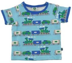 Ny Småfolk lyseblå kortærmet T-shirt str. 68