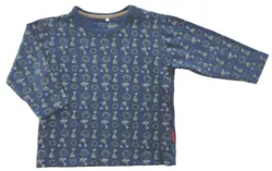 Name it blågrå langærmet T-shirt str. 68