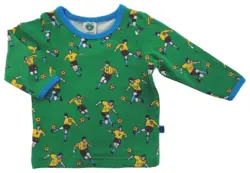 Ny Småfolk grøn T-shirt med fodboldspillere