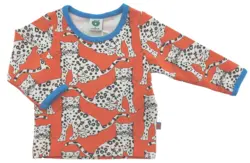 Ny Småfolk orange langærmet bluse