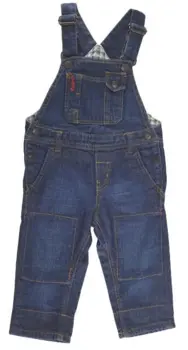H&M mørkeblå denim overall's str. 74