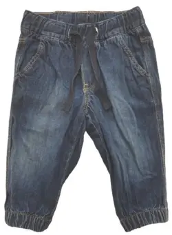 H&M blå denim pull on bukser str. 74