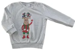 VRS lysegrå tynd sweatshirt str. 86