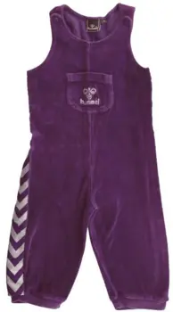 Hummel lilla velour heldragt str. 74