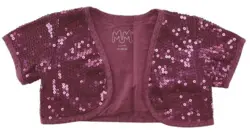 MM lilla pailette vest str. 92-98