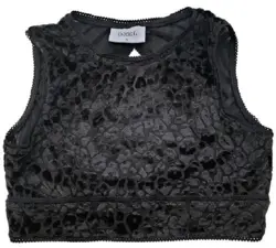 Ny D-xel sort fin pige top