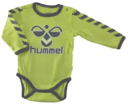 Hummel pistaciegrøn langærmet body str. 62