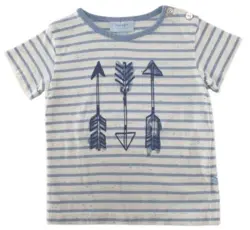Noa Noa råhvid kortærmet stribet T-shirt str. 68