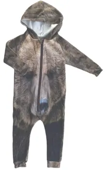 Popupshop gråbrun heldagt str. 6-9 mdr