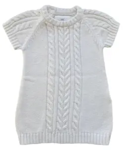 H&M råhvid strikkjole str. 80
