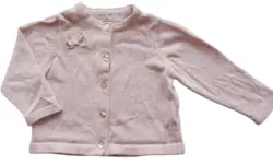 Early days rosa finstrikket cardigan str. 68