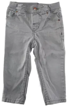 H&M lysegrå denimbukser str. 80