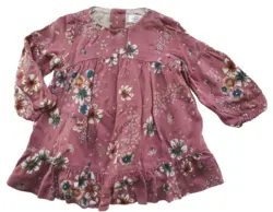 Zara babygirl sød blomstret kjole str. 68