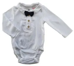H&M hvid langærmet body str. 62