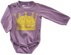 Danefæ lyselilla langærmet body str. 6 mdr.