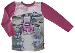 Me Too mørk rosa langærmet bluse str. 116