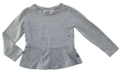 Molo lysegrå langærmet bluse str. 98