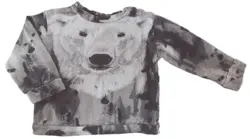 Petit grå langærmet sweatshirt str. 74