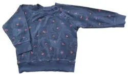 Krymmel gråblå sweatshirt str. 86