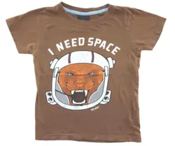 The New brun kortærmet T-shirt str. 3-4