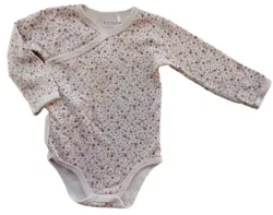Fixoni rosa småblomstret langærmet body str. 68