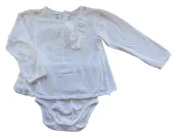 Friends hvid langærmet body-bluse str. 86