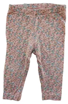 Wheat råhvide blomstrede leggings str. 68