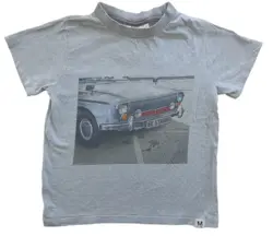Molo lysegrå kortærmet T-shirt str. 116