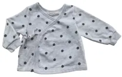 H&M lysegrå slå om sweatshirt str. 62