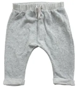 H&M lysegrå melerede sweatpants str. 62