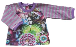Molo lilla langærmet bluse str. 62