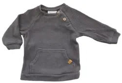 Lil' Atelier grå kraftig bluse str. 62