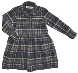 H&M brunternet skjorte-kjole str. 104