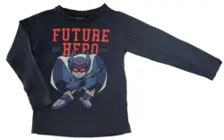 VRS langærmet sort T-shirt str. 110-116