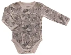 Petit pudderfarvet langærmet body str. 68