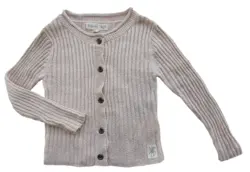 Small Rags beige viscose rib cardigan str. 86