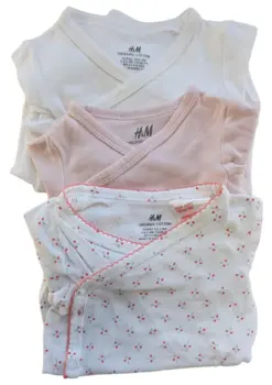H&M tre slå-om body's str. 56-62