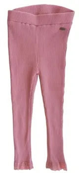 Minymo rosa rib leggings str. 86