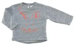 Zara babygirl lysegrå sweat bluse str. 80
