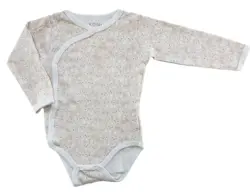 Fixoni råhvid langærmet slå-om body str. 62