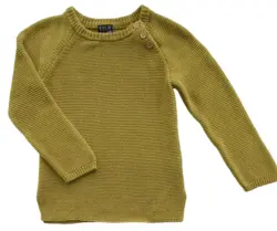 Kids up olivengrøn strikket kjole str. 86