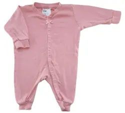 H&M rosa langærmet natdragt str. 56