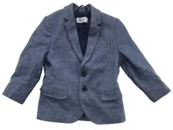 H&M mørkeblå meleret blazerjakke str. 104