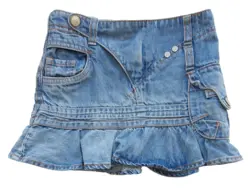 Mimymo blå denim nederdel str. 104
