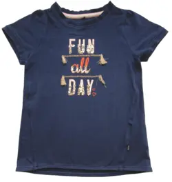 Me Too mørkeblå kortærmet t-shirt str. 104